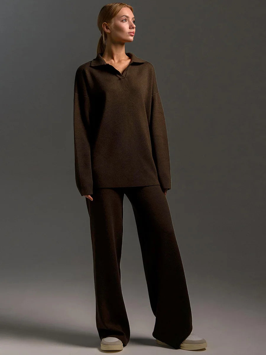 Daria Thick Knitted Suit