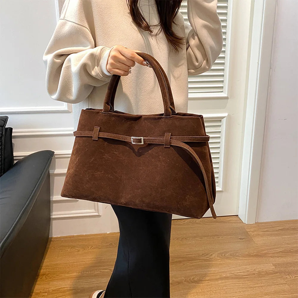 Suede Handbag
