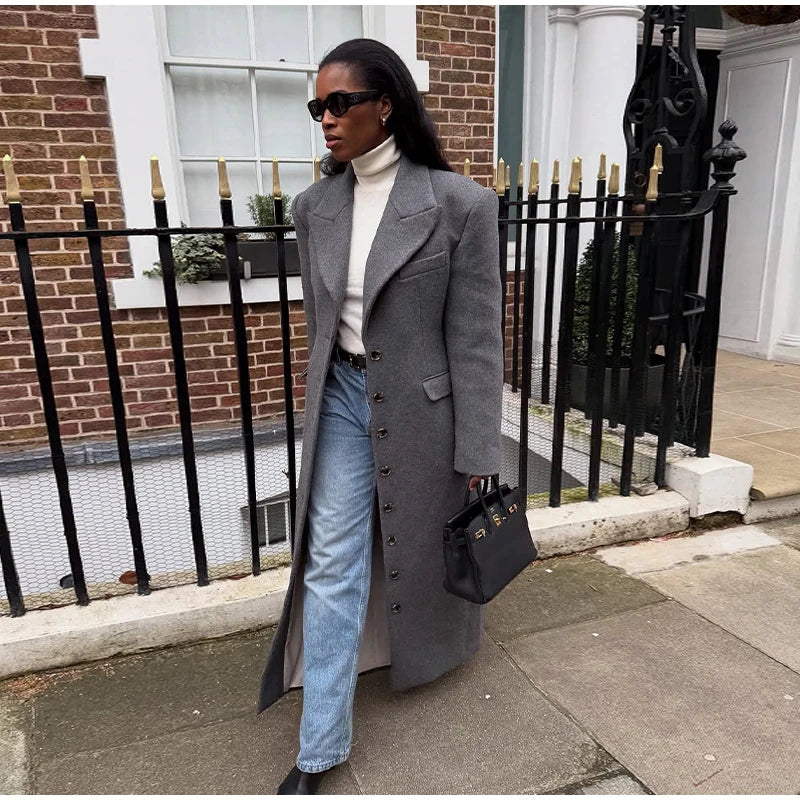 Ausra Woolen Long Coats