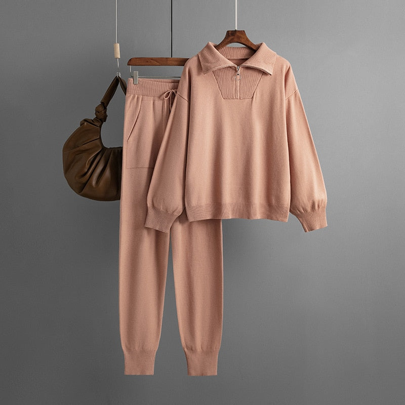 JADE 2 Piece Sweater Matching Sets Outfit