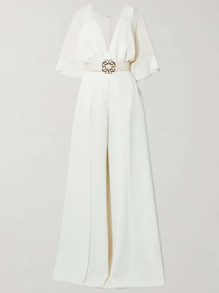 Lady White Suit