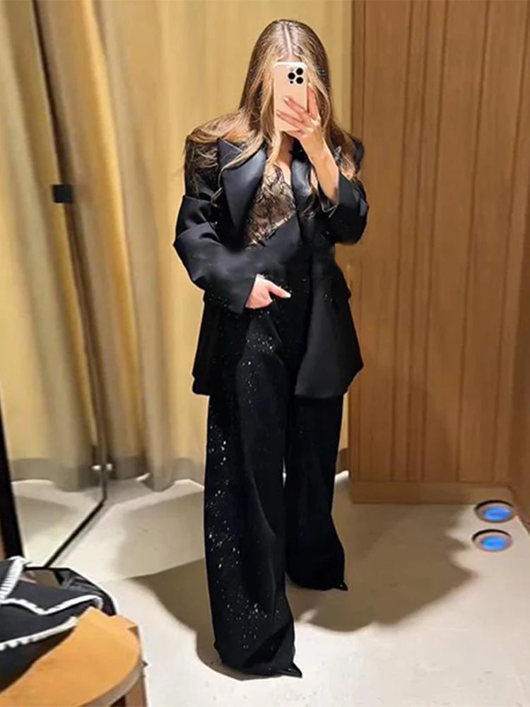 Shiny Rhinestone Jeans