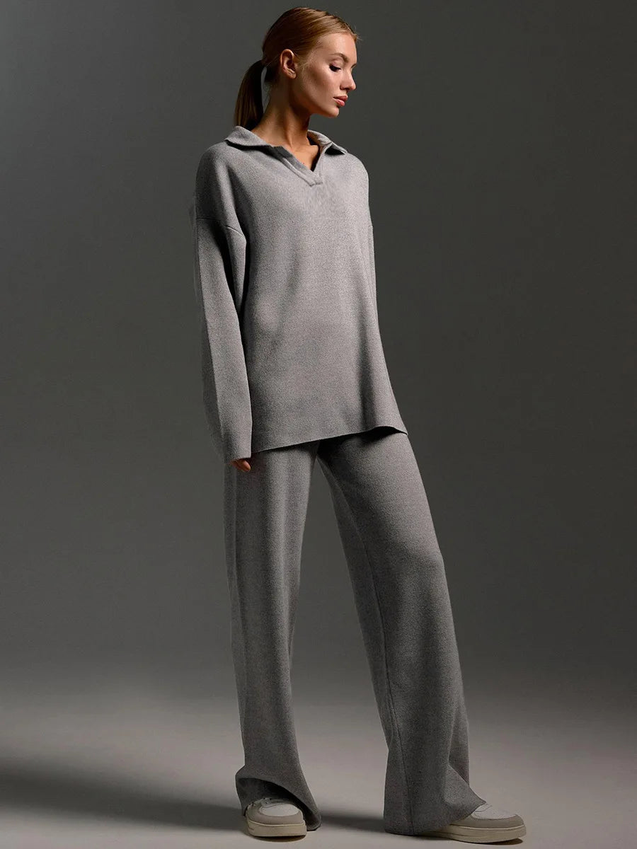 Daria Thick Knitted Suit