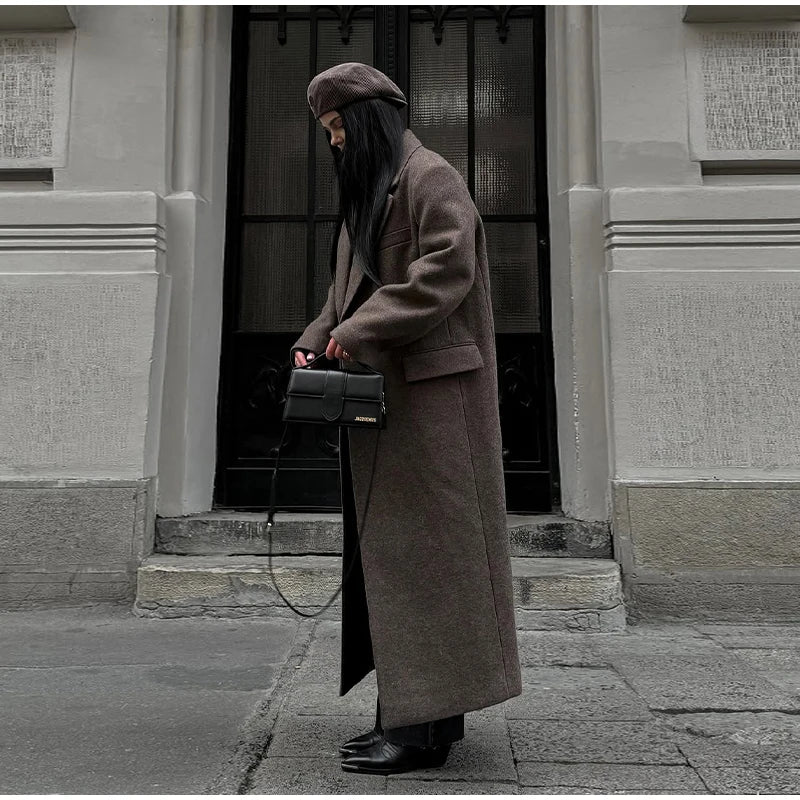 Ausra Woolen Long Coats