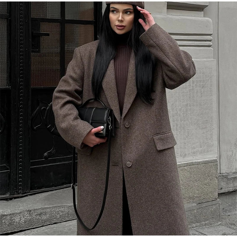 Ausra Woolen Long Coats