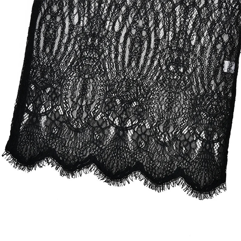 Ursula Lace Backless Mini Dress