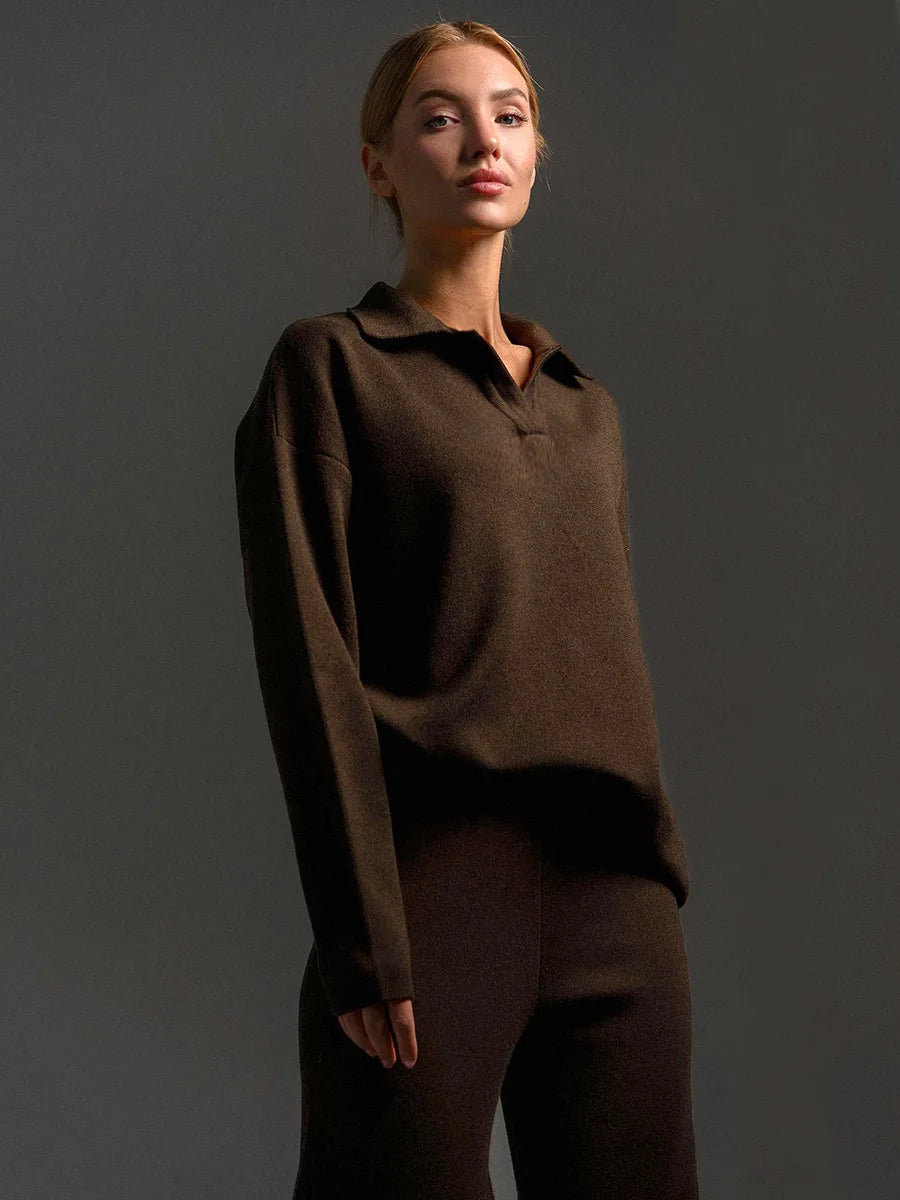 Daria Thick Knitted Suit