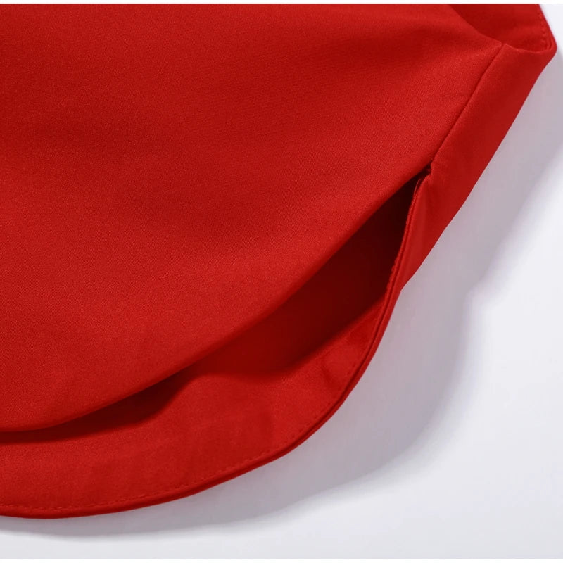 Ruby Mirage Puff Sleeve