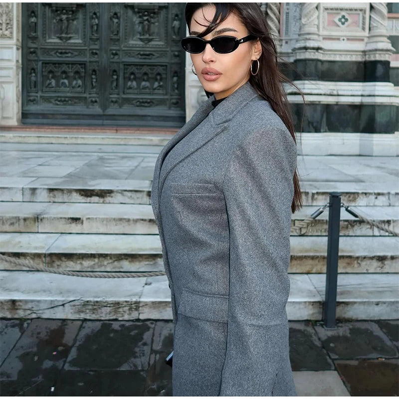 Ausra Woolen Long Coats