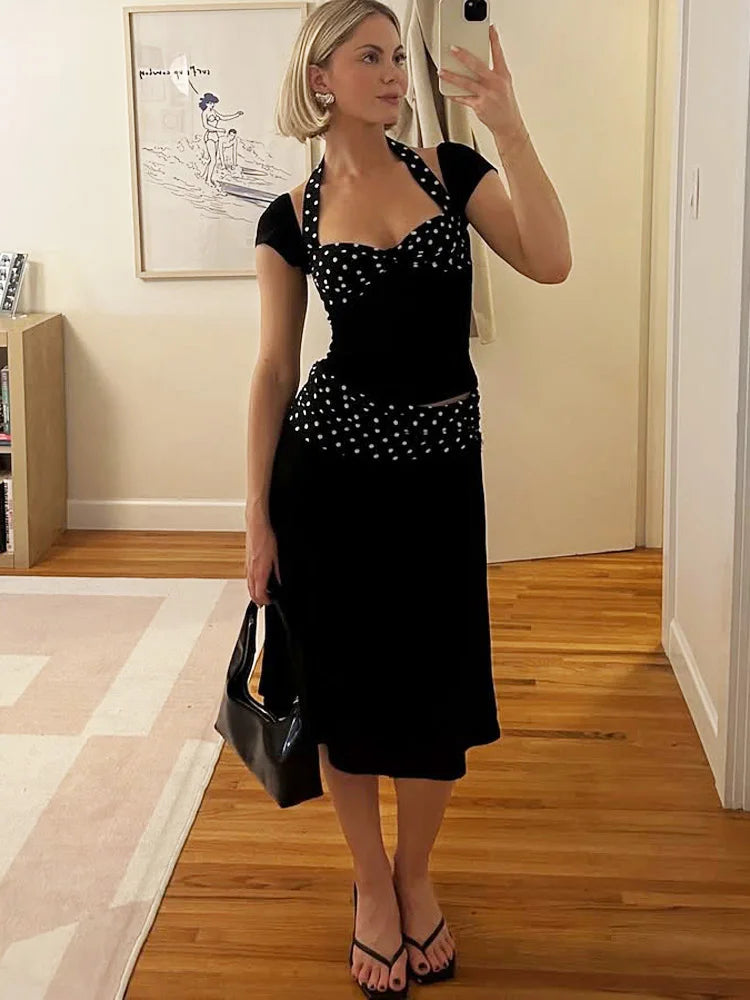 Polka Skirt Sets