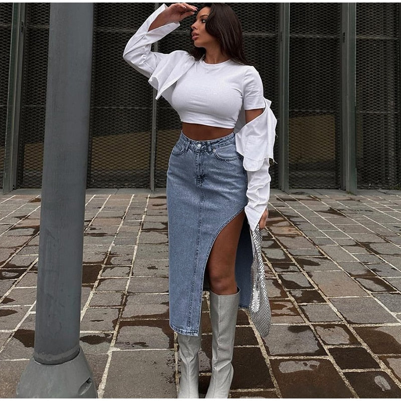 Side Split Skirt