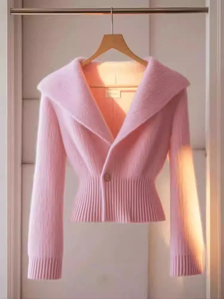 Pink Collar Sweater