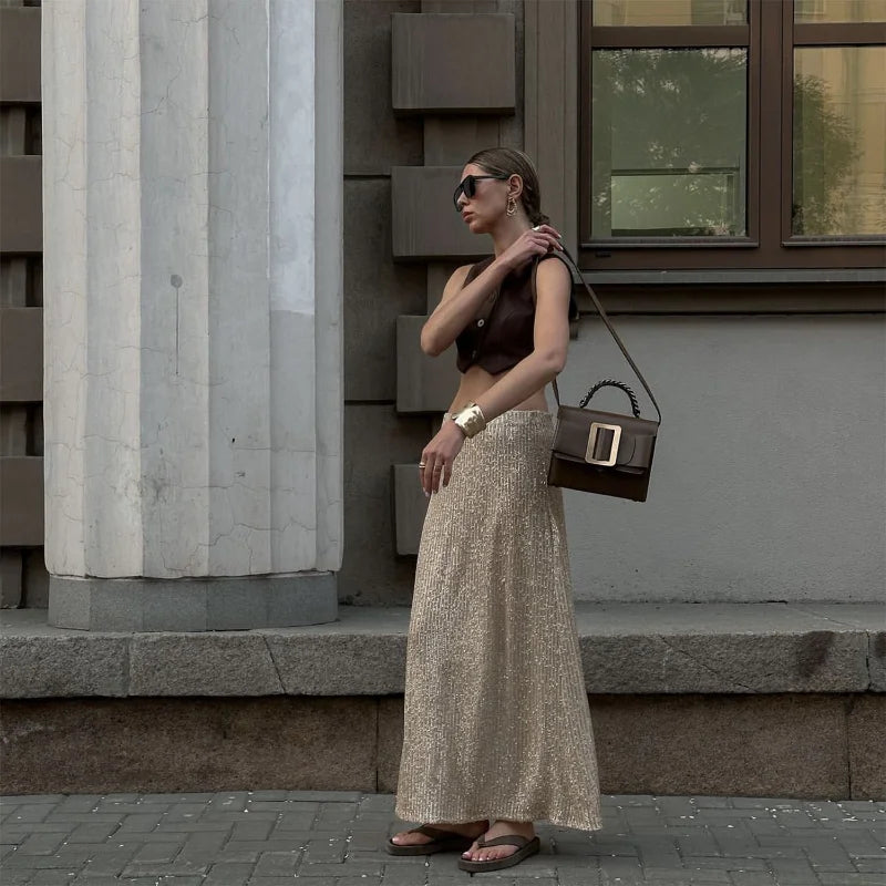 MARICIA Sequin Skirt