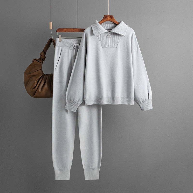 JADE 2 Piece Sweater Matching Sets Outfit