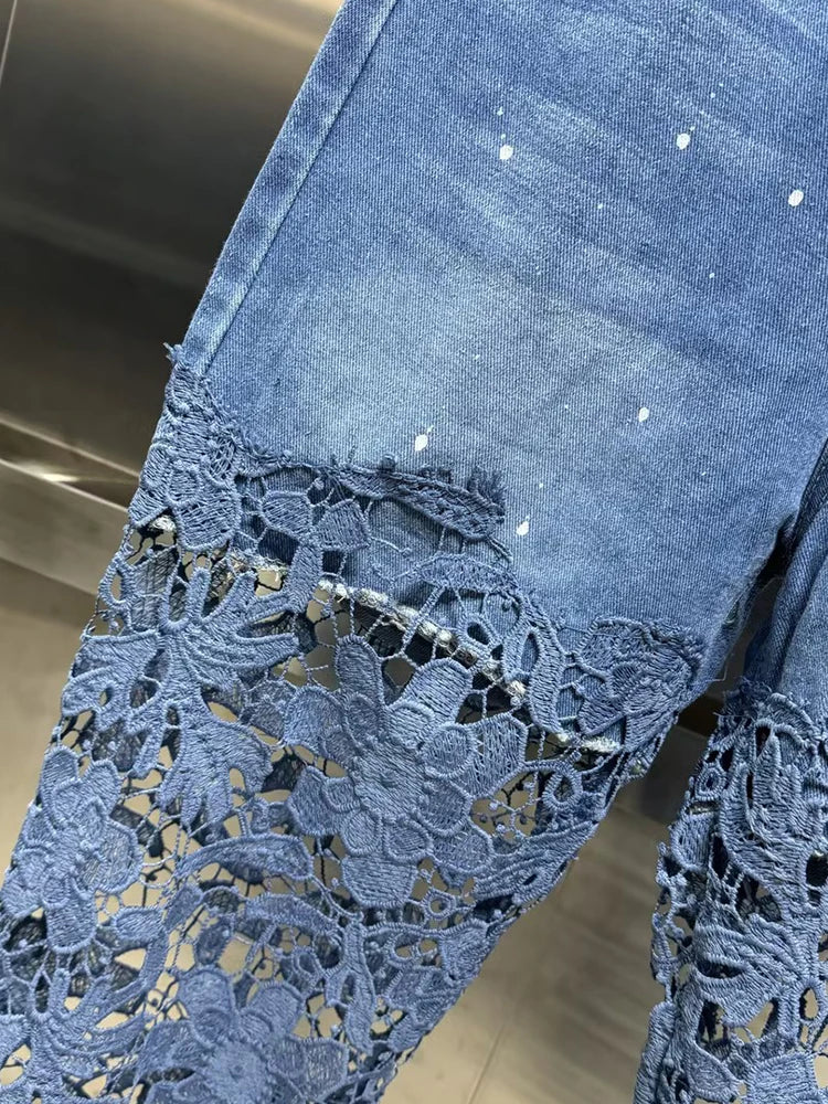 Lace Jeans
