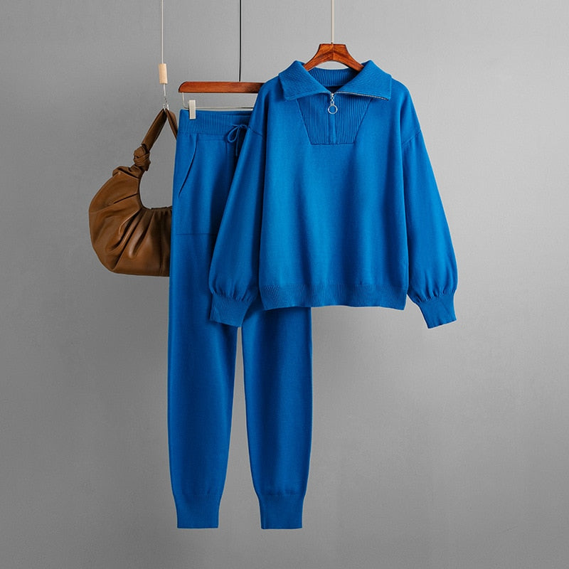 JADE 2 Piece Sweater Matching Sets Outfit
