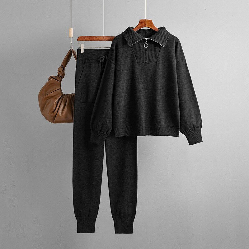 JADE 2 Piece Sweater Matching Sets Outfit