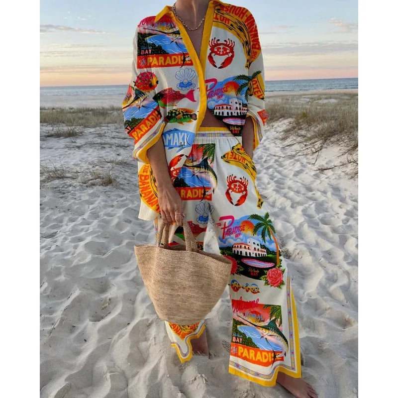 Alan Print Two Piece Set