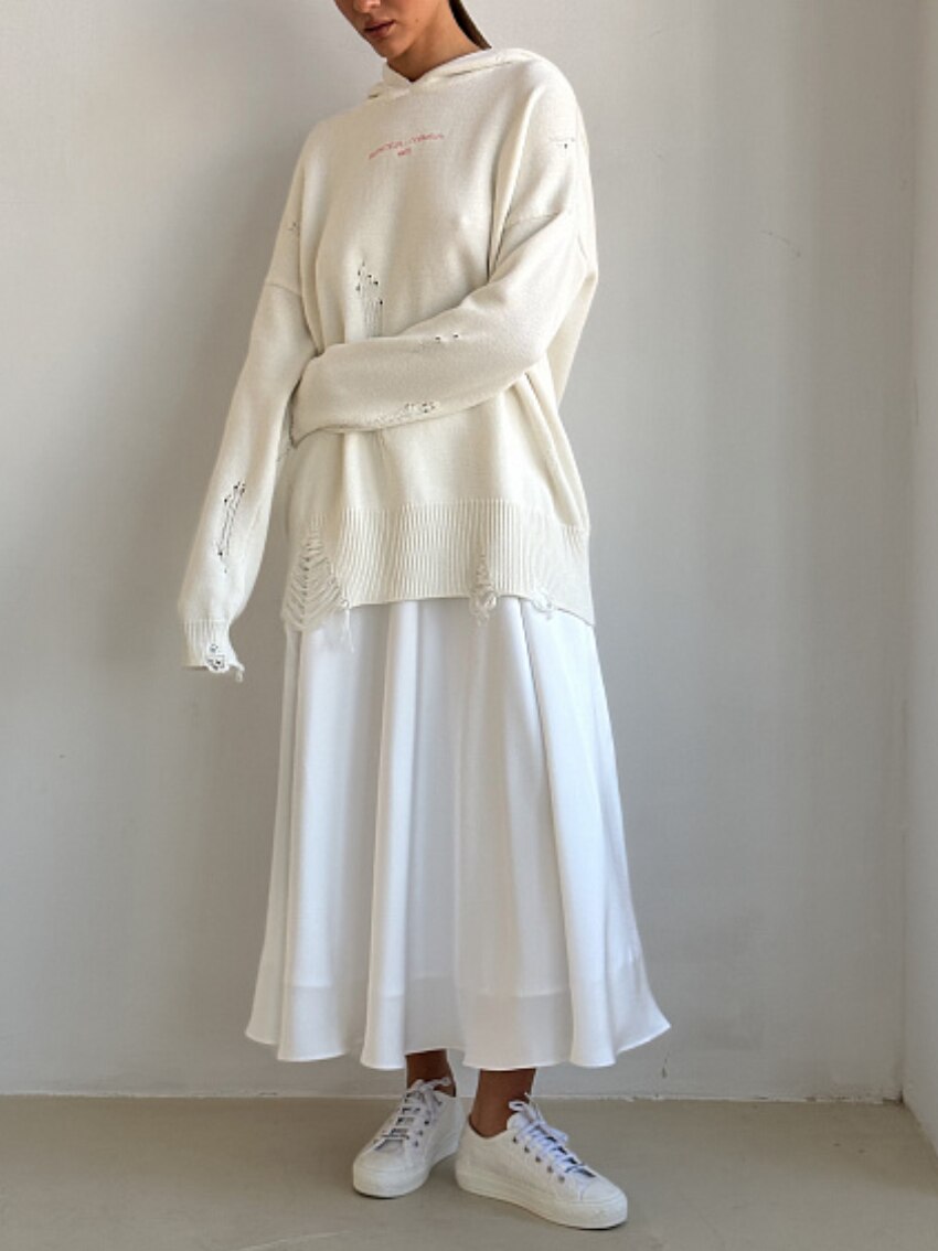 JE T'AIME Satin Loose Skirt