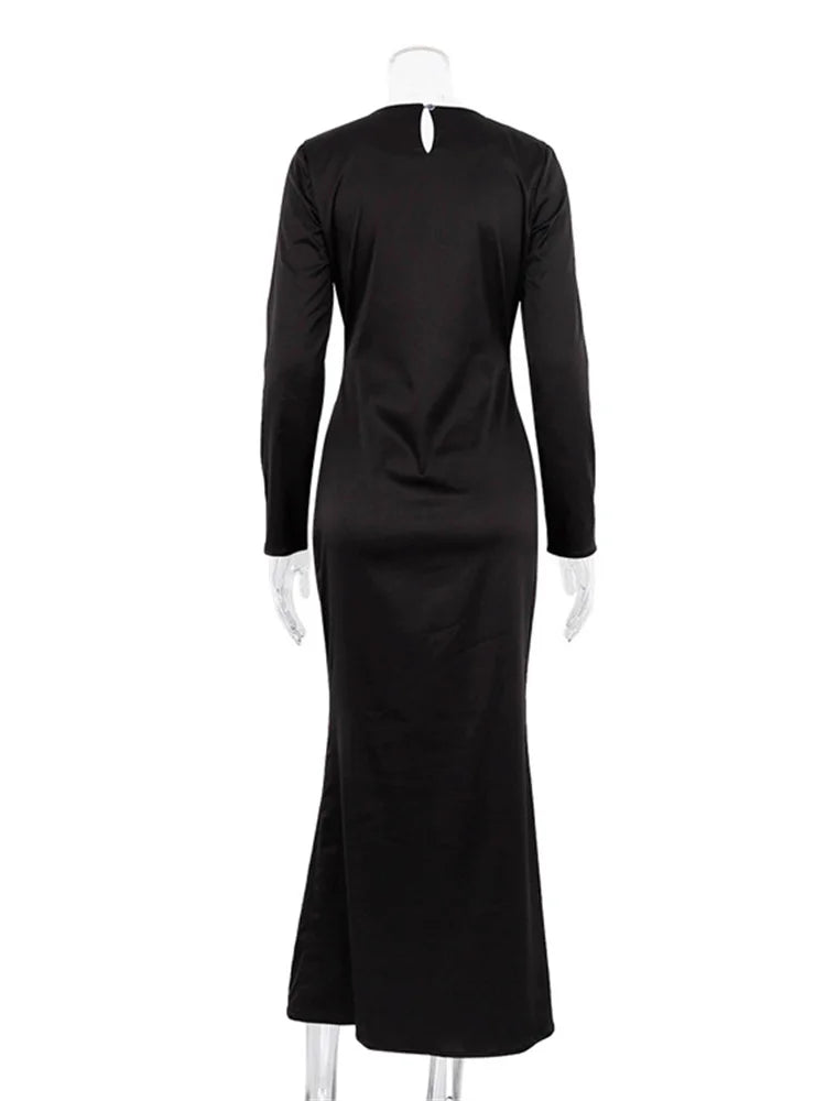 Satin Maxi Dress