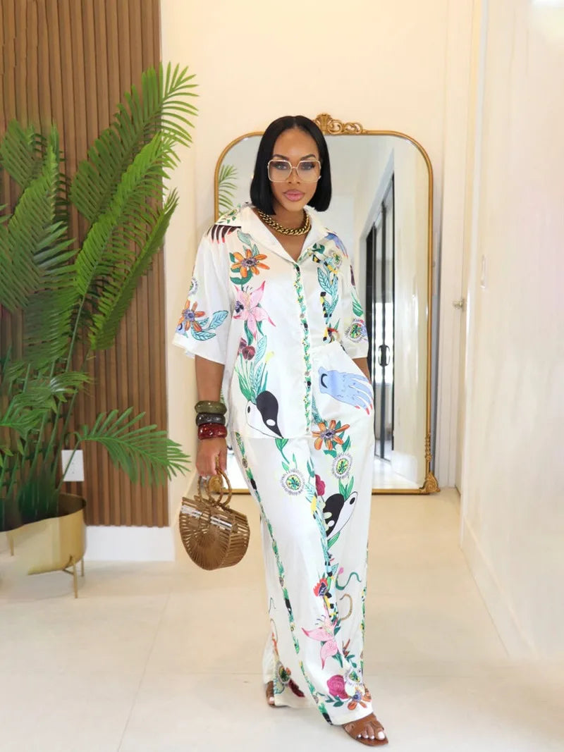 Beach Printed Summer Two Piece Set