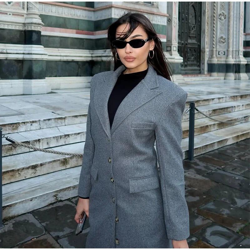 Ausra Woolen Long Coats