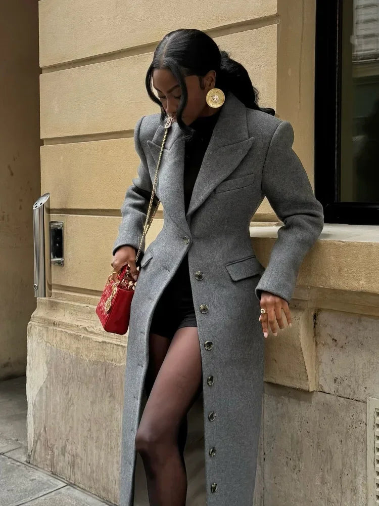 Ausra Woolen Long Coats