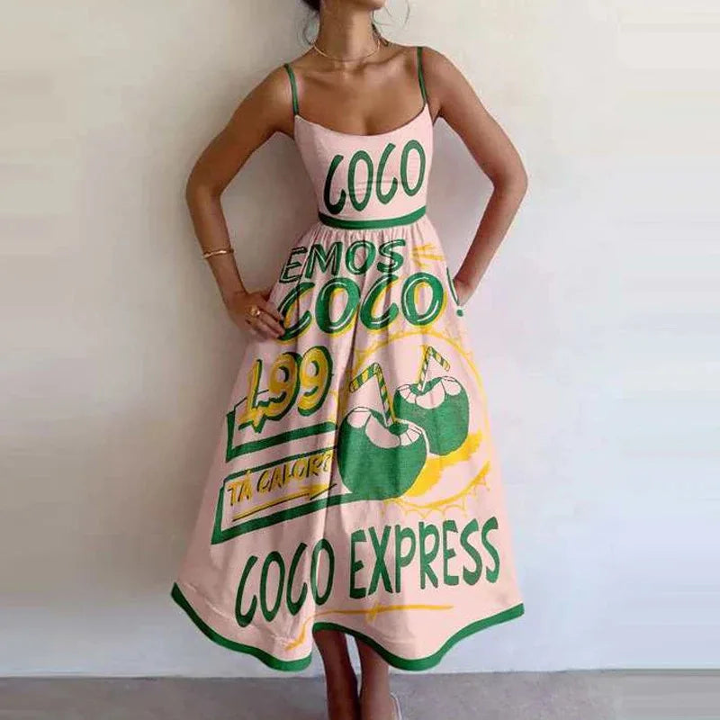Graphic Print Dress