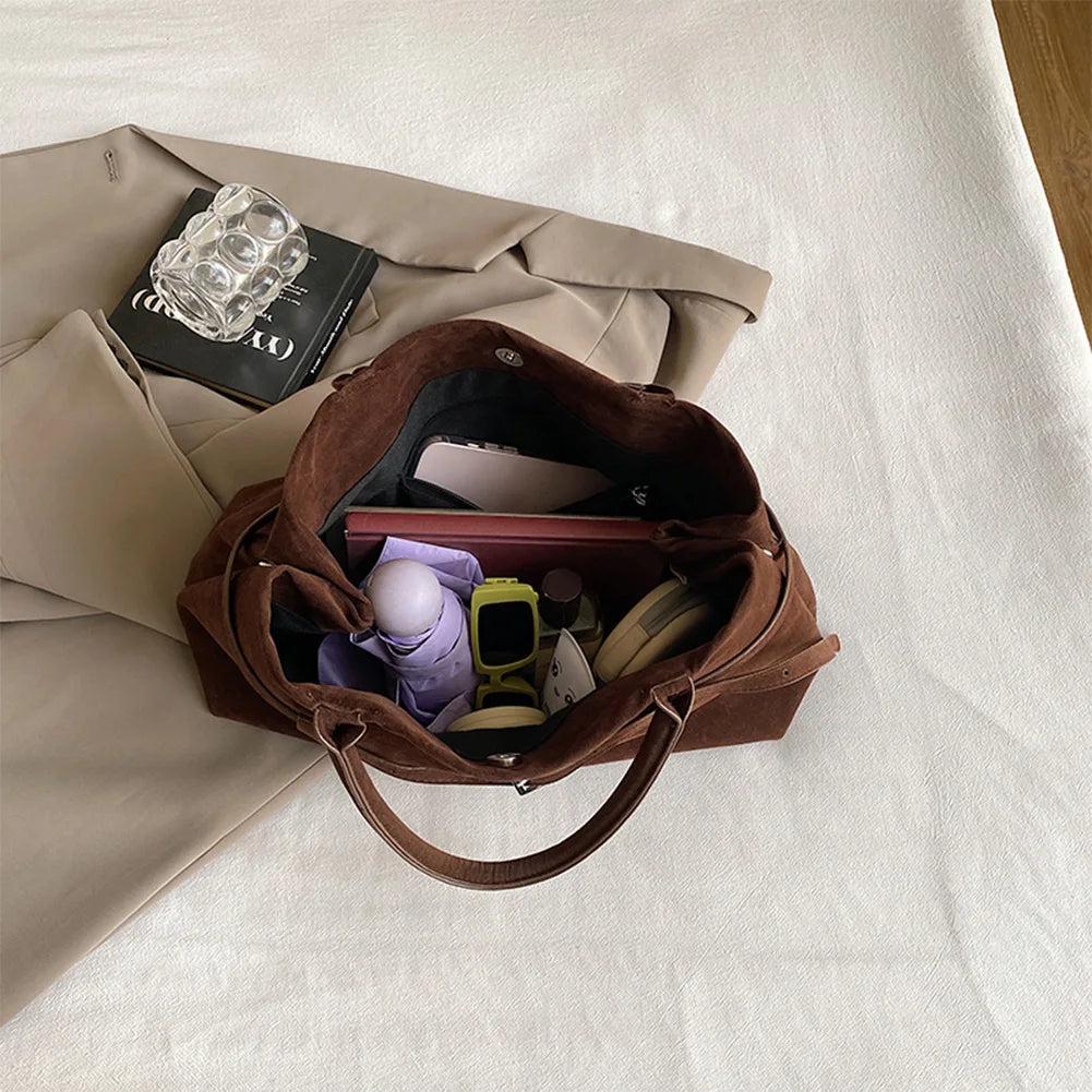 Suede Handbag