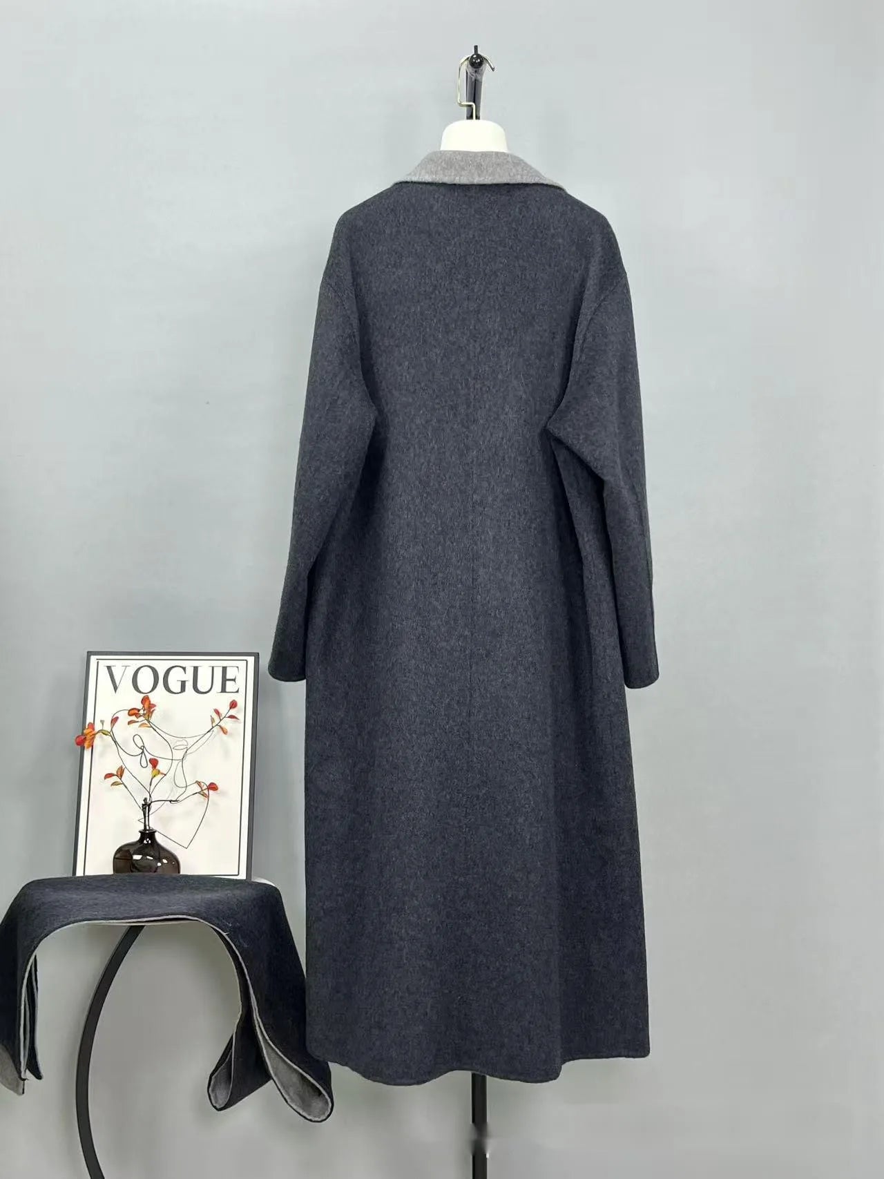 Lana Double Sided Wool Coat+Shawl