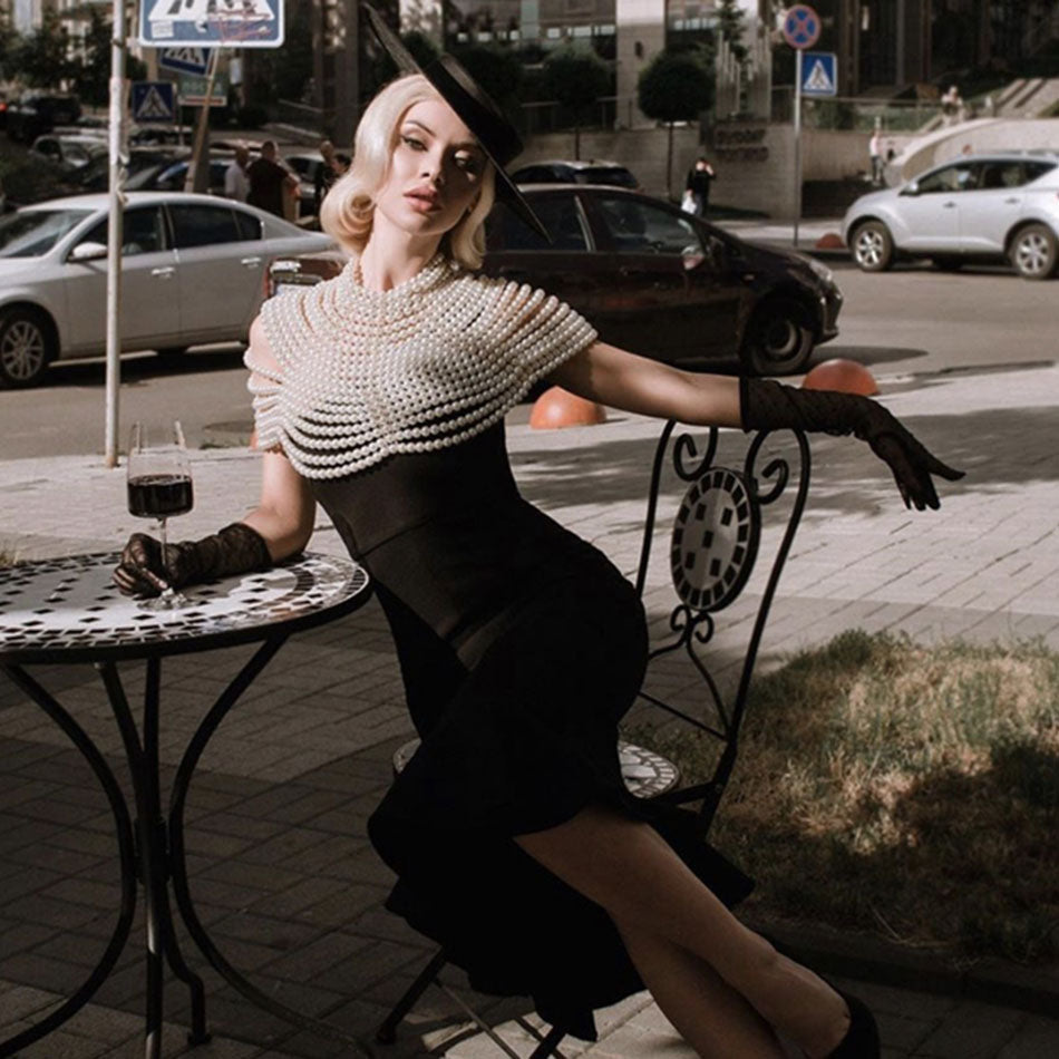 Round Neck Pearl Top