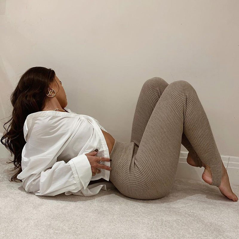 Ribbed Knit Legginds