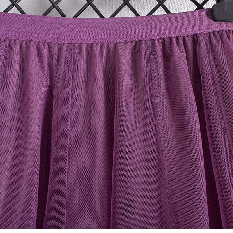 A LINE Long Tulle Skirt