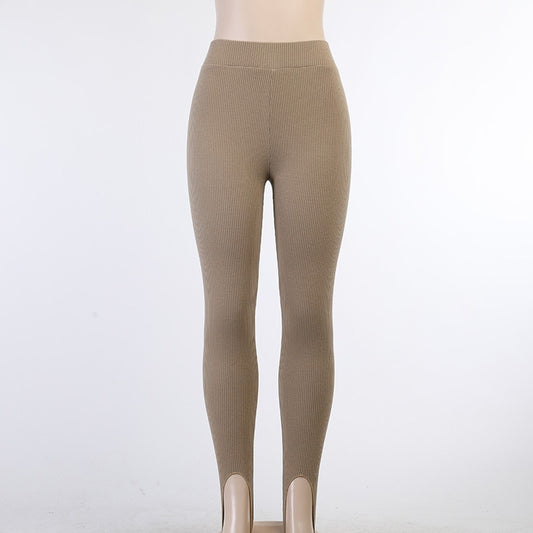 Ribbed Knit Legginds