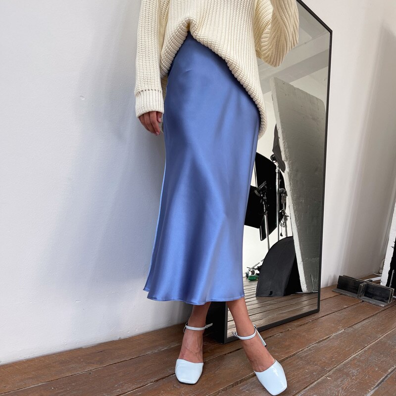 Irma Silk Satin Skirt