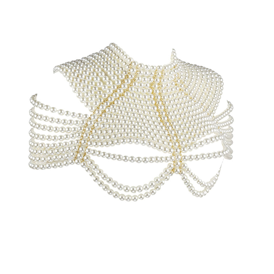 Round Neck Pearl Top