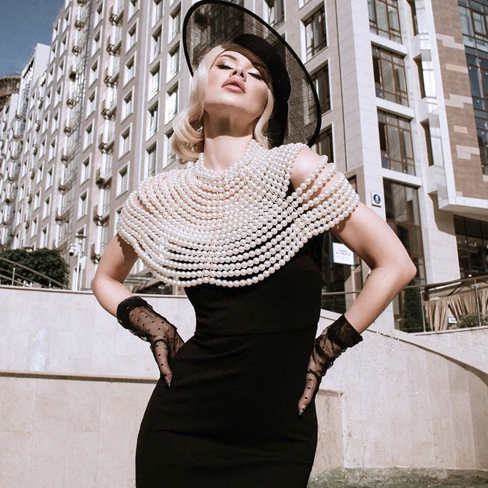 Round Neck Pearl Top