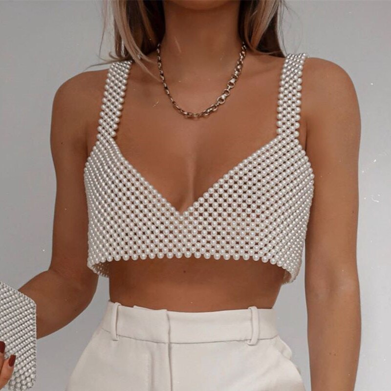 Pearl Vest Crop Top