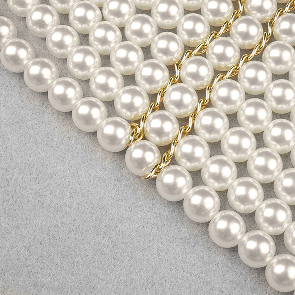 Round Neck Pearl Top