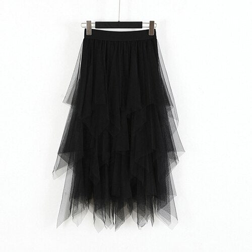 Tutu Midi Tulle Skirt