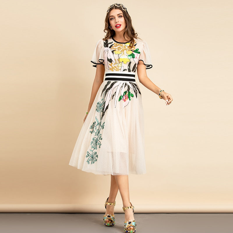 NATIA MIDI DRESS
