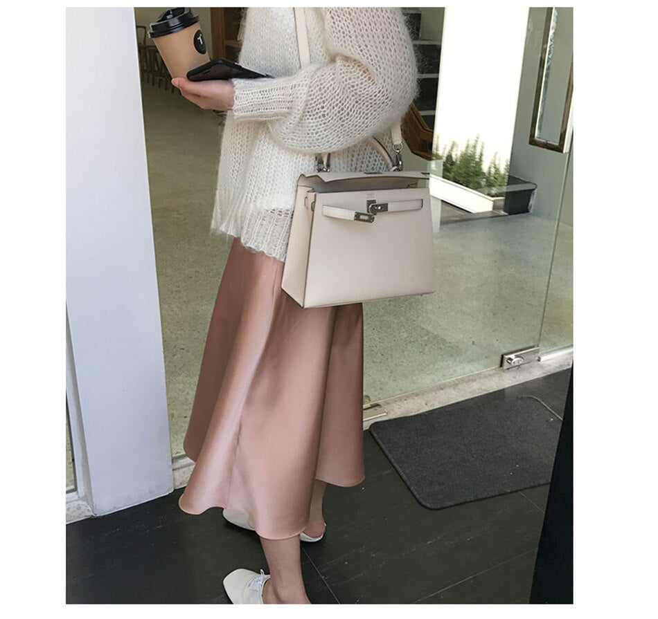 Irma Silk Satin Skirt