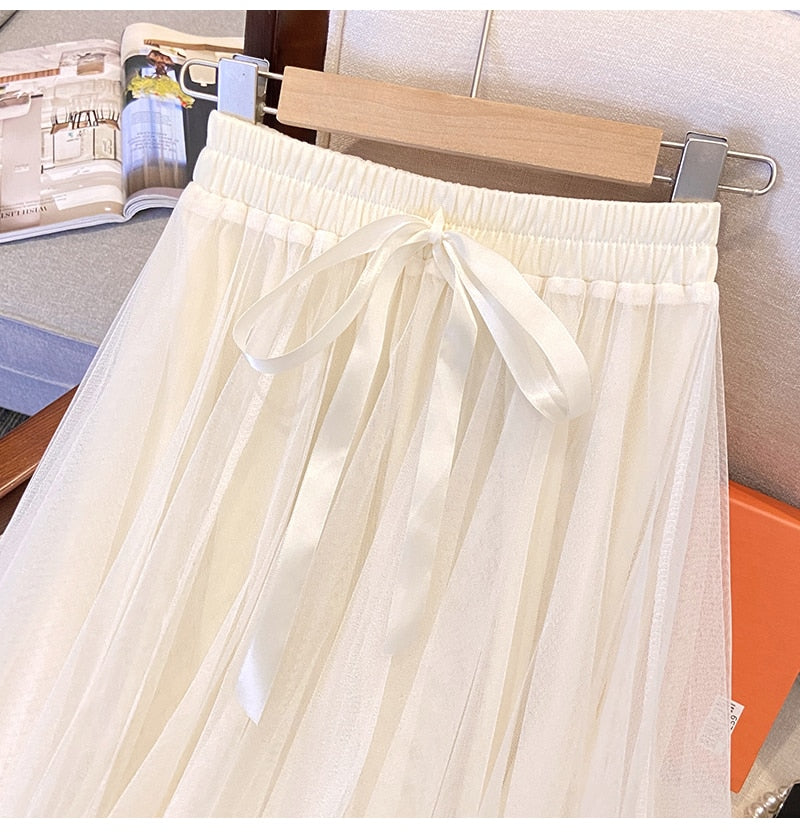 KERIN Tulle Long Skirt