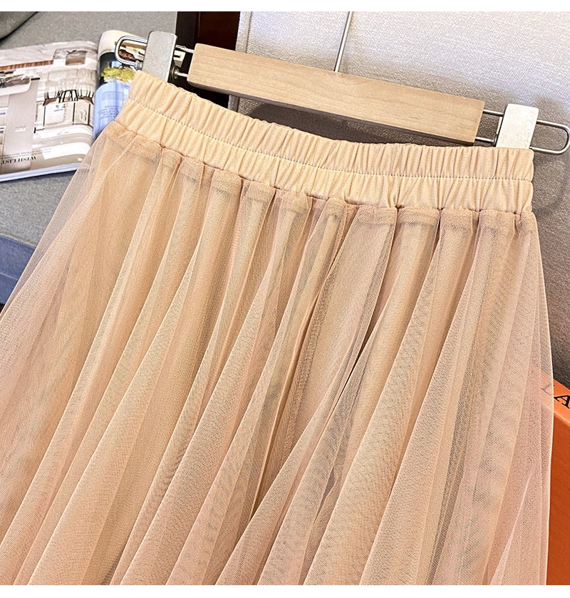 KERIN Tulle Long Skirt