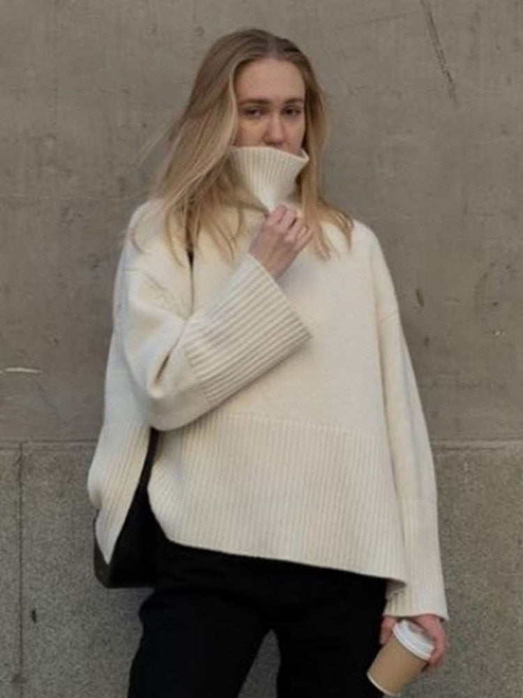Striped Print Loose Pullover