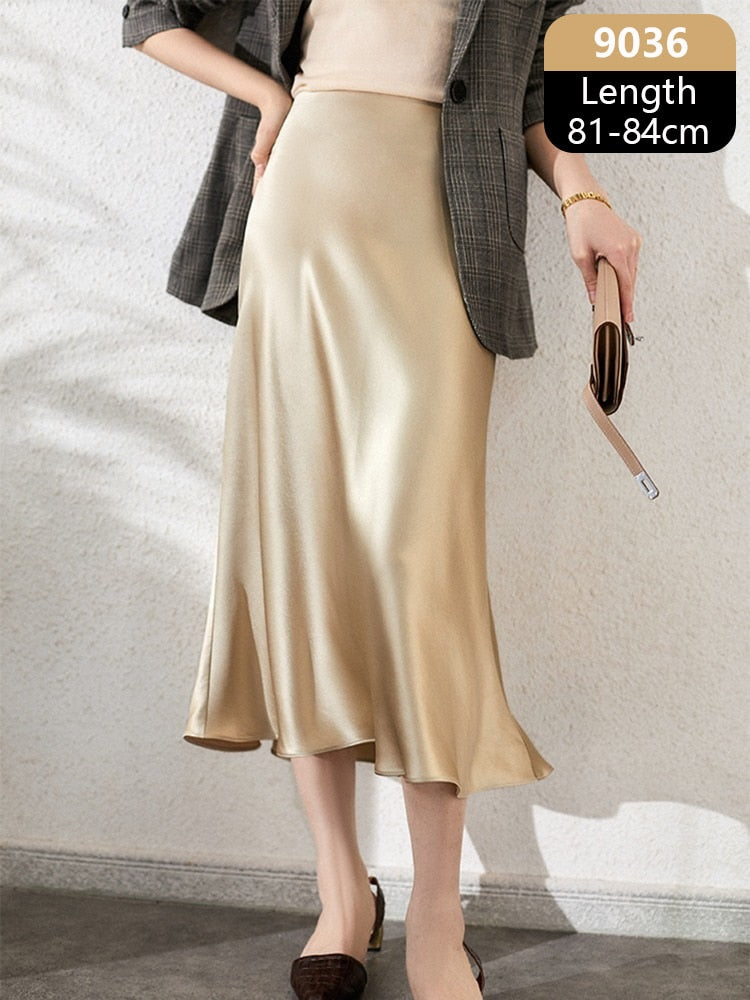Irma Silk Satin Skirt