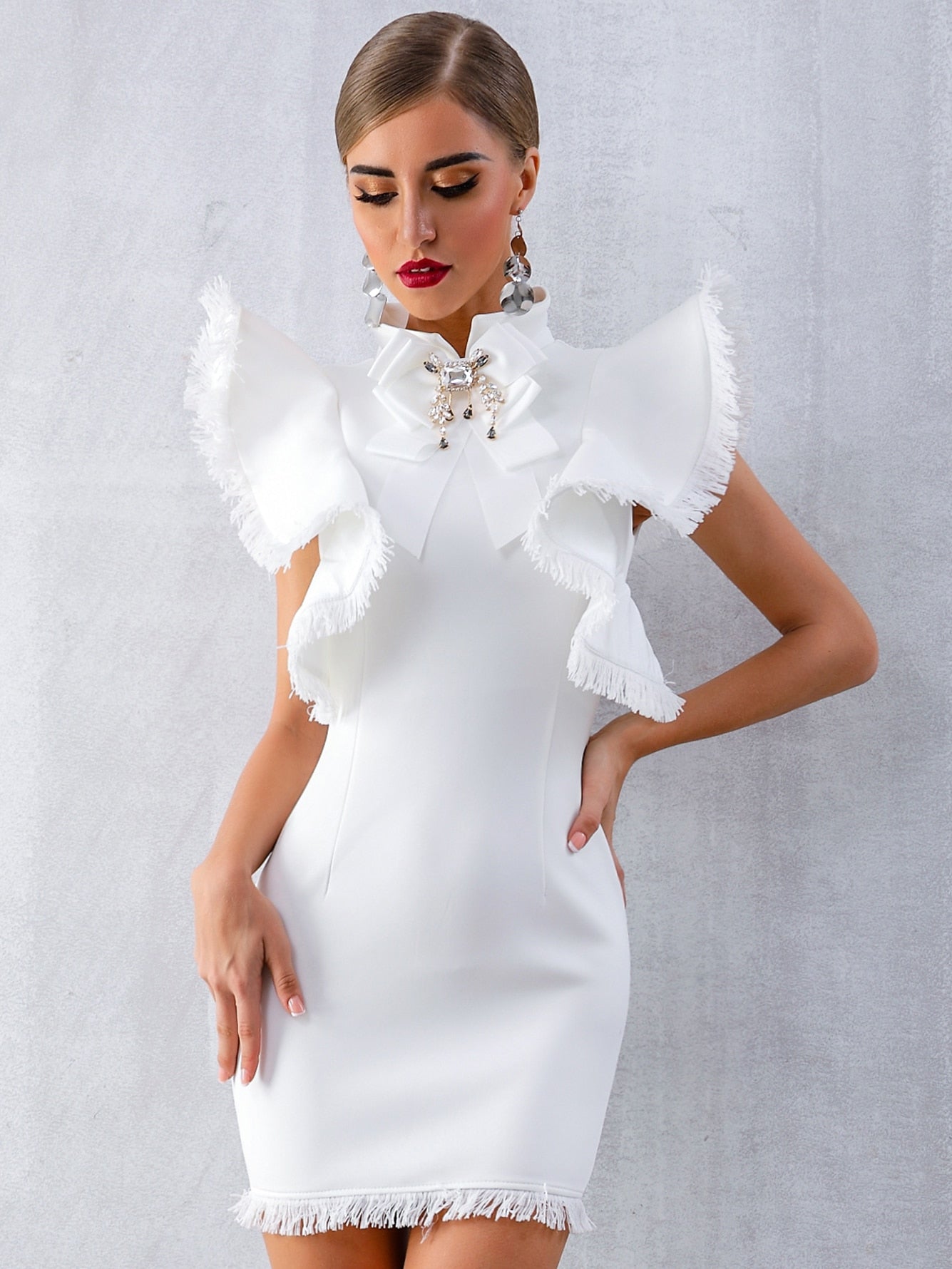 White haven mini dress