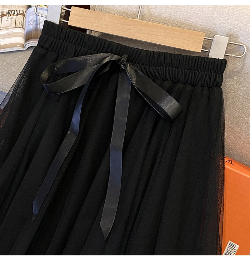 KERIN Tulle Long Skirt