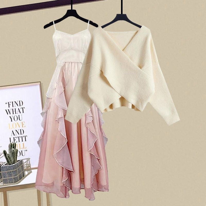 Sweet Pink Dress Set