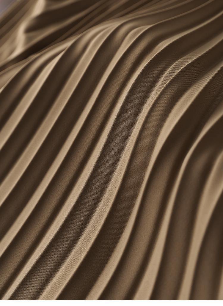 Long Pleated Skirt